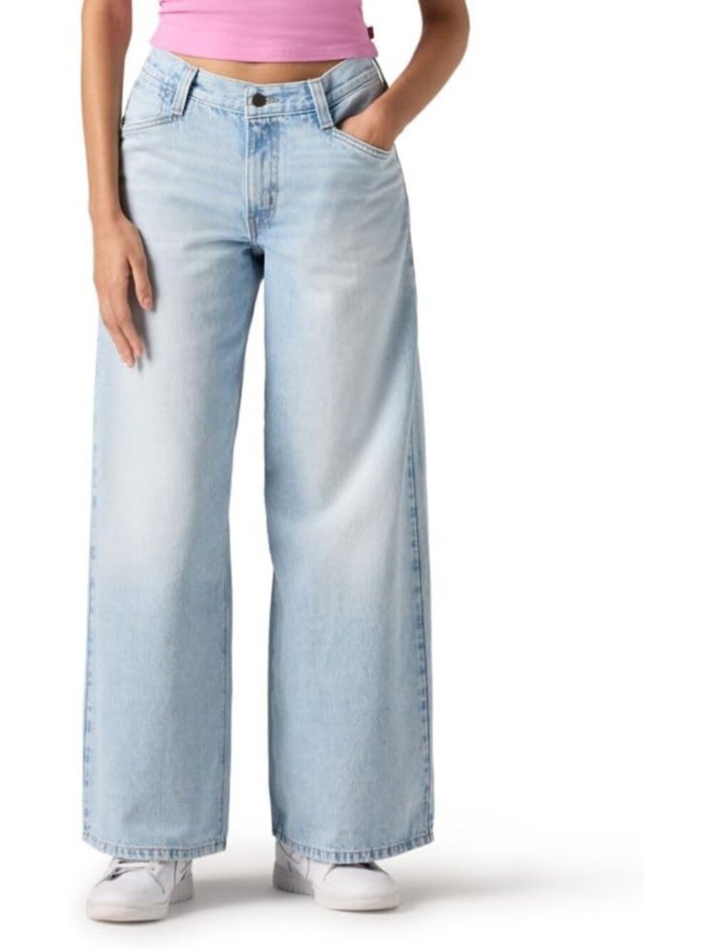Women's 94 Baggy Wide Leg Jeans - Trendy High-Waisted Denim for Casual Style